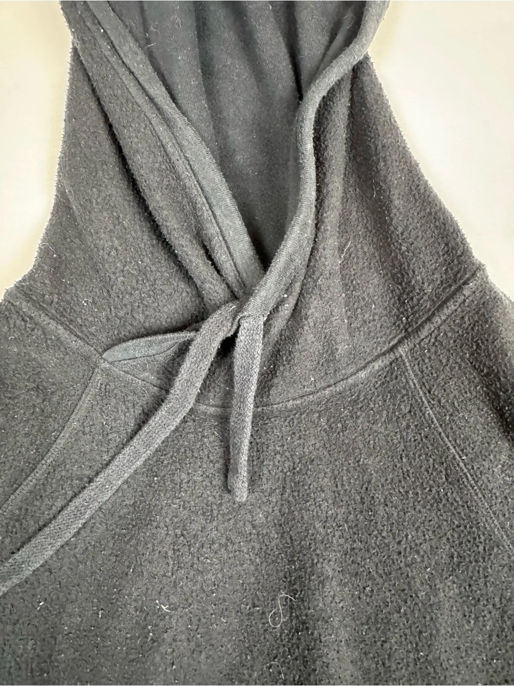 ALO Yoga Fleece Hooded Pullover Sweater Black Women's M